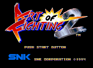 Art of Fighting 2 — écran titre