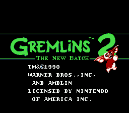 Gremlins 2 - The New Batch — écran titre