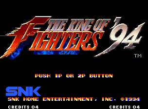 King Of Fighters '94, The — écran titre