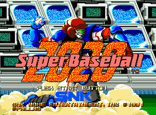 2020 Super Baseball — écran titre