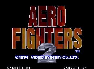Aero Fighters 2 — écran titre