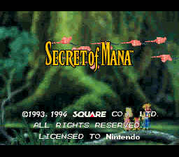 Secret Of Mana — écran titre