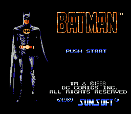 Batman - The Video Game — écran titre