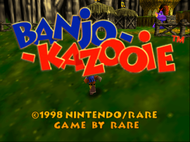Banjo-kazooie — écran titre