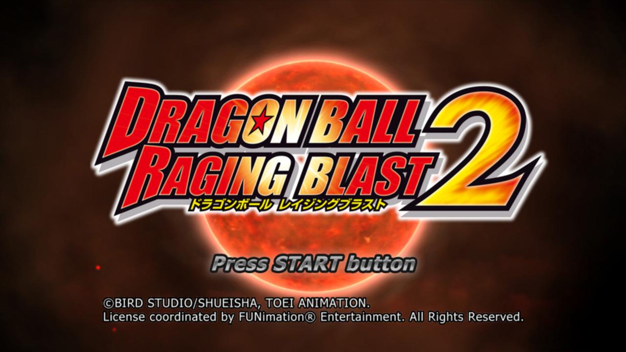 Dragon Ball Raging Blast 2 — écran titre