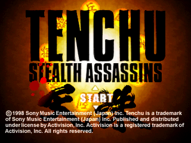 Tenchu - Stealth Assassins — écran titre