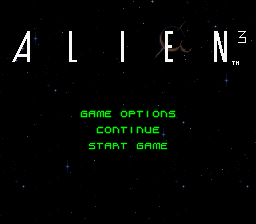 Alien 3 — écran titre