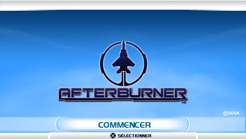 After Burner - Black Falcon — écran titre