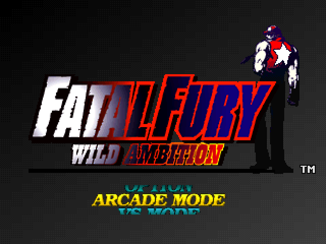 Fatal Fury - Wild Ambition — écran titre