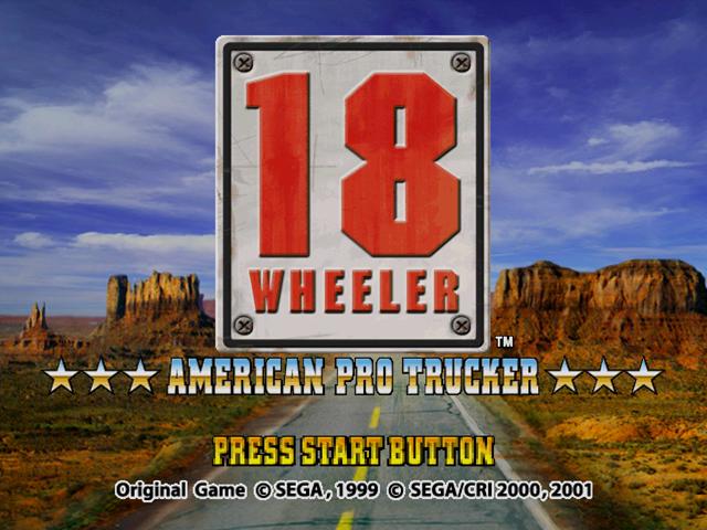 18 Wheeler - American Pro Trucker — écran titre