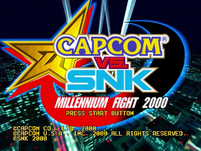 Capcom vs. SNK Millennium Fight 2000 — écran titre