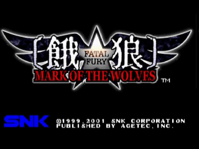 Fatal Fury - Mark of the Wolves — écran titre