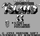 Adventure Island 2 — écran titre