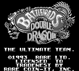 Battletoads Double Dragon — écran titre