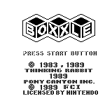 Boxxle — écran titre