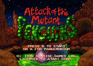Attack Of The Mutant Penguins — écran titre
