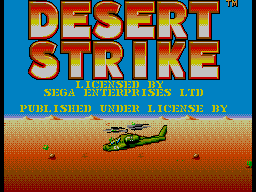 Desert Strike — écran titre
