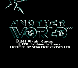Another World — écran titre