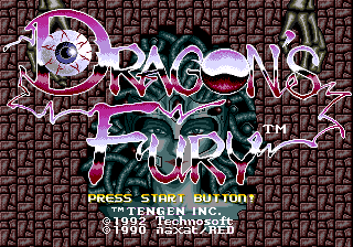 Dragon's Fury — écran titre