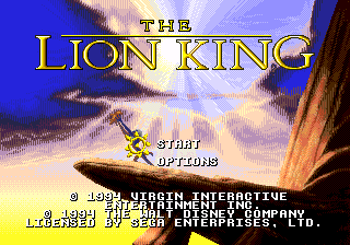 Lion King, The — écran titre