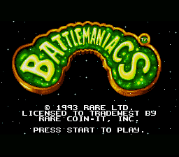 Battletoads In Battlemaniacs — écran titre
