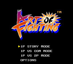 Art Of Fighting — écran titre
