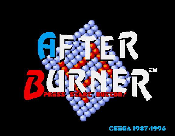 Sega Ages After Burner 2 — écran titre