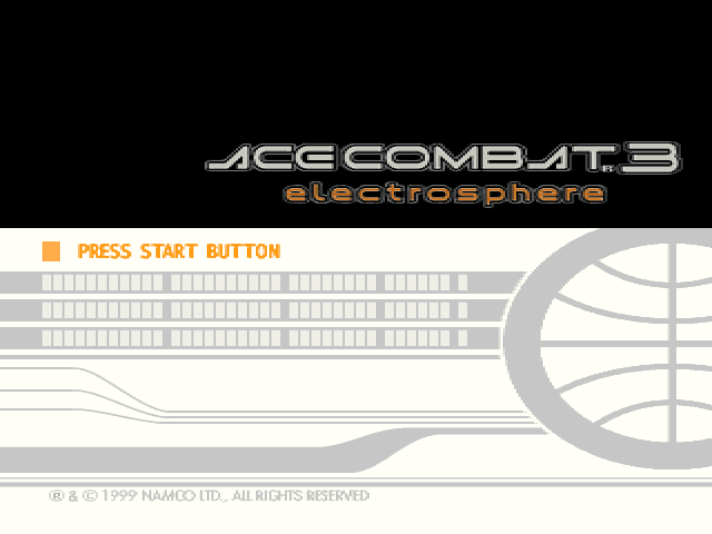 Ace Combat 3 - Electrosphere — écran titre