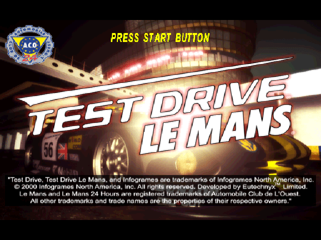 Mans 24 Hours, Le — écran titre