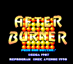 After Burner 2 — écran titre