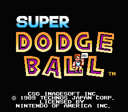 Super Dodge Ball — écran titre