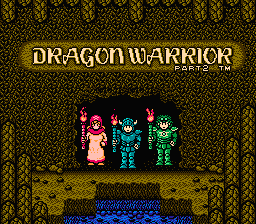 Dragon Warrior 2 — écran titre