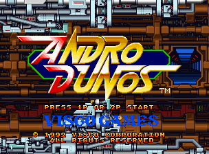 Andro Dunos — écran titre