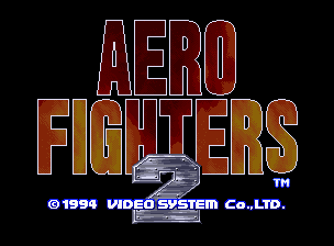 Aero Fighters 2 — écran titre
