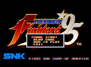 King Of Fighters '95, The — écran titre