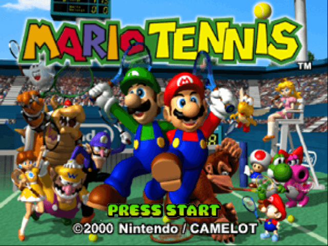 Mario Tennis — écran titre