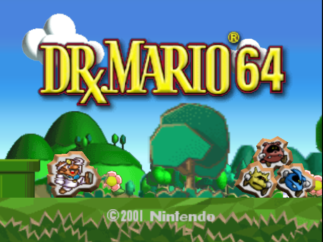 Dr. Mario 64 — écran titre