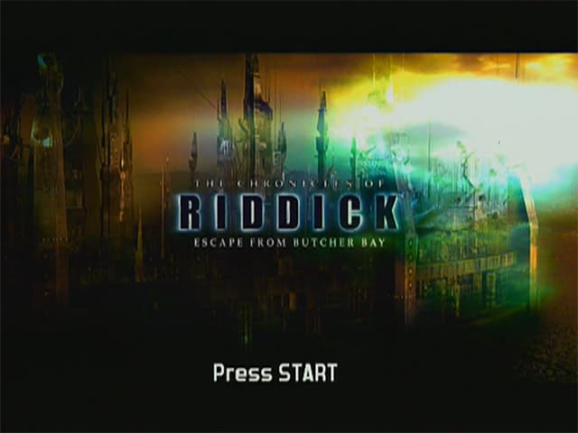 Chronicles Of Riddick, The - Escape From Butcher Bay — écran titre