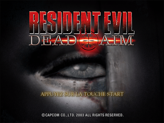 Resident Evil - Dead Aim — écran titre