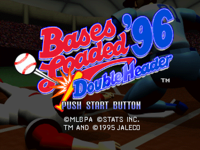 Bases Loaded '96 - Double Header — écran titre
