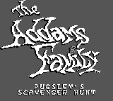 Addams Family - Pugsley's Scavenger Hunt, The — écran titre