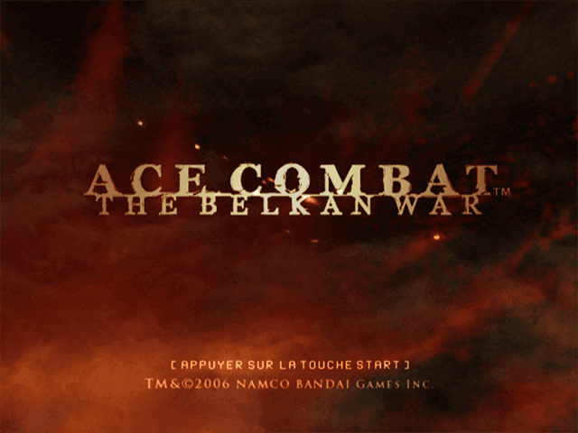 Ace Combat - The Belkan War — écran titre