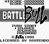 Battle Bull — écran titre
