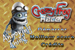 Crazy Frog Racer — écran titre