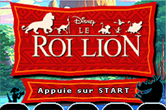 Lion King The — écran titre