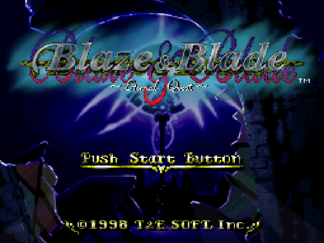 Blaze And Blade - Eternal Quest — écran titre
