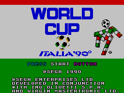 World Cup Italia '90 — écran titre