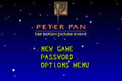 Peter Pan - The Motion Picture Event — écran titre
