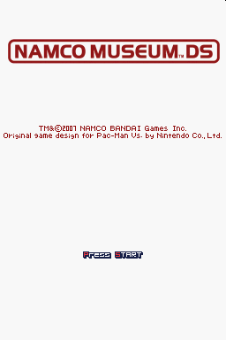 Namco Museum Ds — écran titre