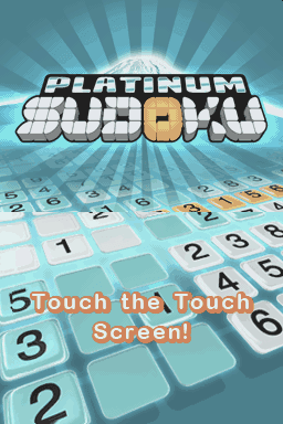 Platinum Sudoku — écran titre